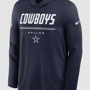 Dak Prescott Preseason 2026 Cowboys Long Sleeve Hooded T-Shirt