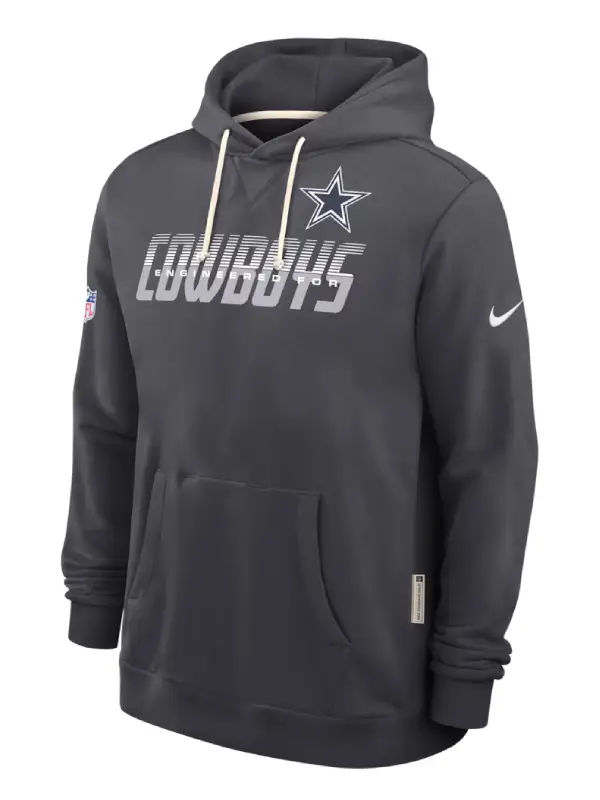 Dallas Cowboys Nike Sideline Charcoal Hoodie