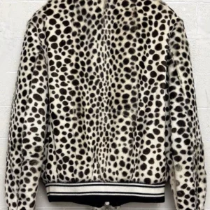 Dalmatian print bomber jacket