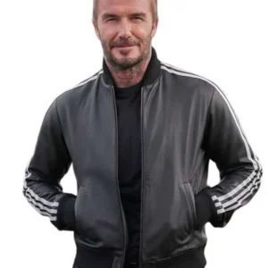 David Beckham FIFA World Cup 2026 Track Leather Jacket