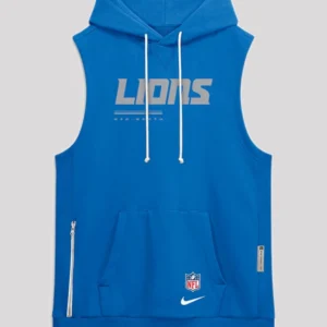 Detroit Lions 2026 Sideline Sleeveless Hoodie