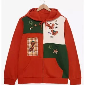 Disney Mickey and Friends Patchwork Red Jacket