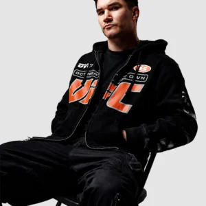 Drake’s OVO x UFC 2026 Black Hooded Jacket