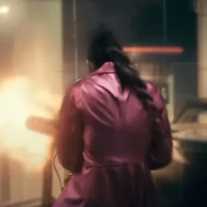 Emmy Raver-Lampman Trench Coat