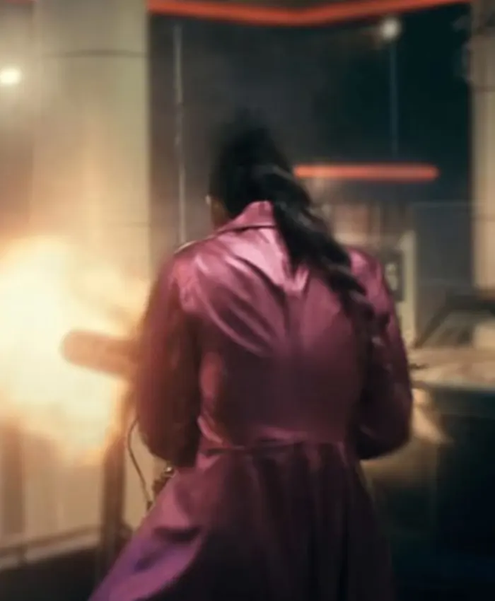 Emmy Raver-Lampman Trench Coat