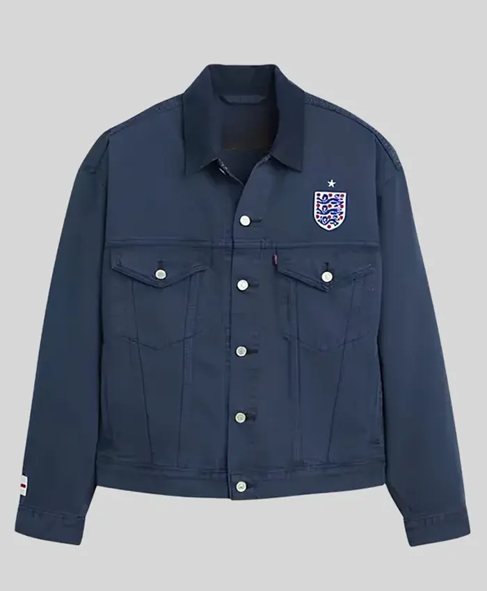 England Football Type Iii Trucker Jacket