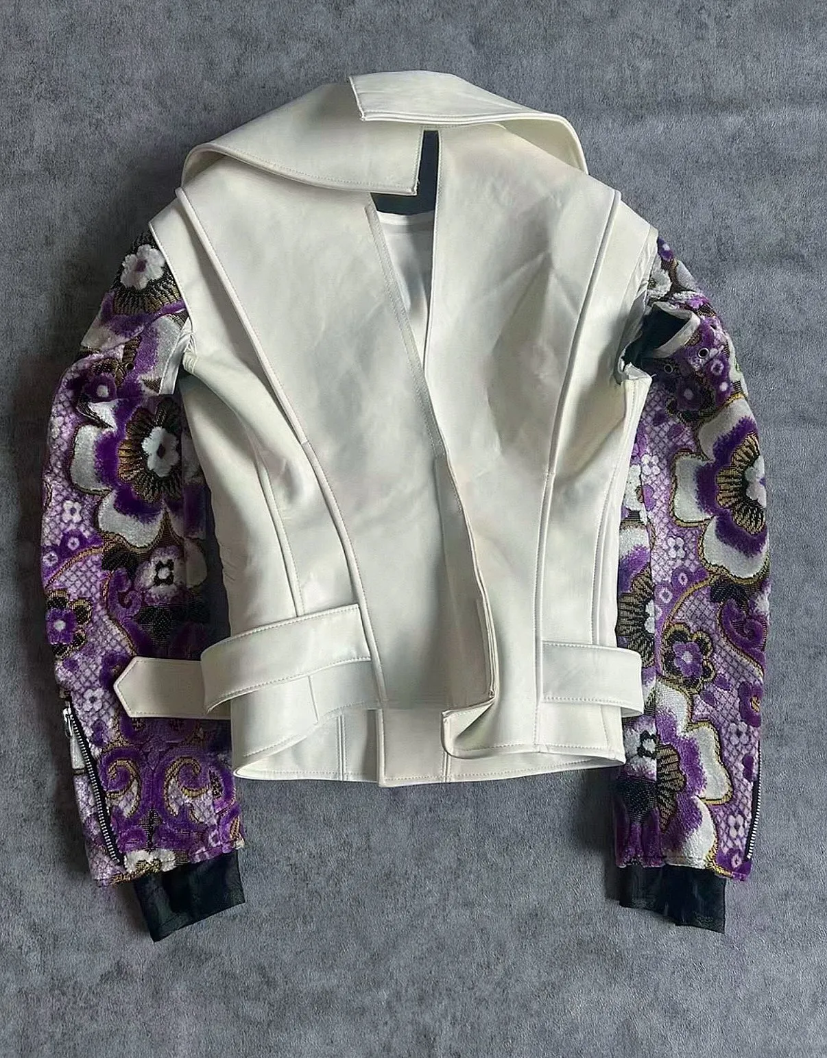 FW17 Junya Watanabe Patchwork Biker Jacket
