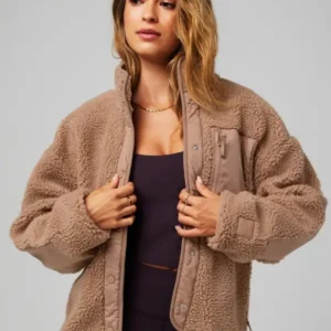 Fabletics Teddy Brown Jacket