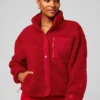 Fabletics Teddy Red Jacket