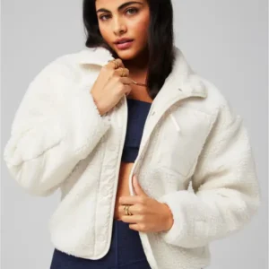 Fabletics Teddy white Jacket