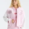 Fanatics x LoveShackFancy Collegiate Varsity Jacket