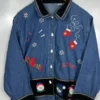 Festive Blue Jean Jacket