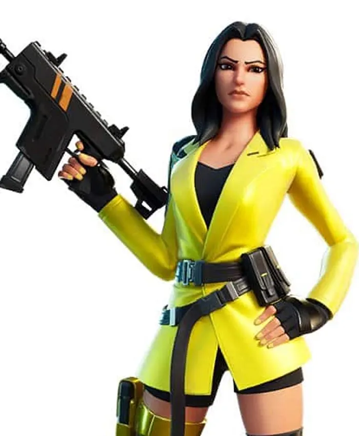 Fortnite Yellow Leather Blazer Jacket