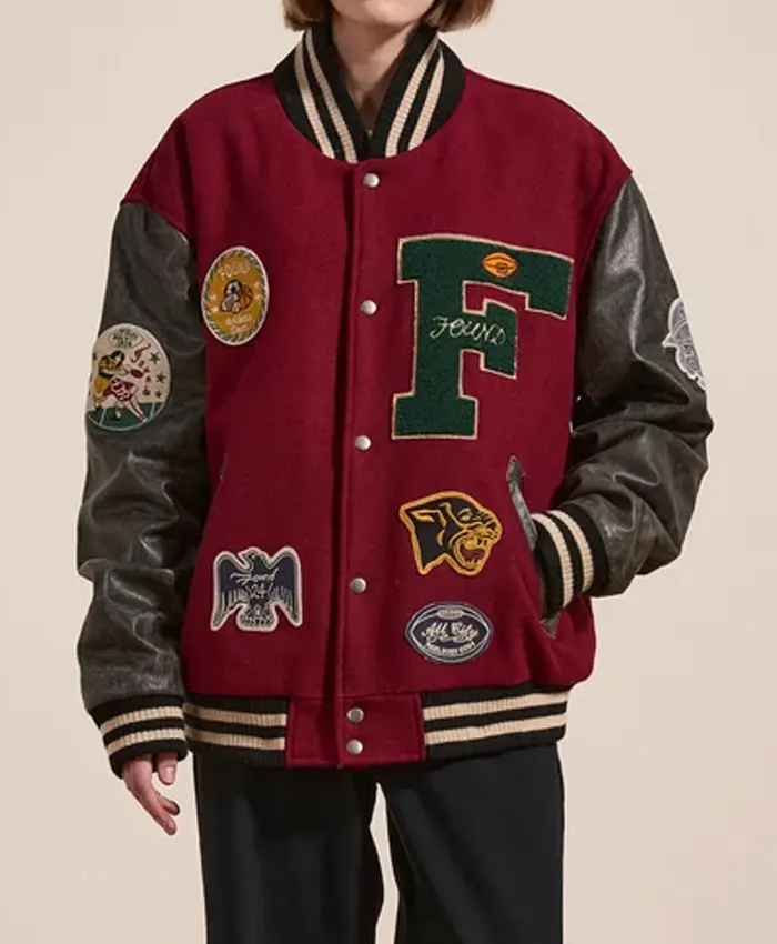 Found Crimson Letterman Varsity Jacket Shop Now