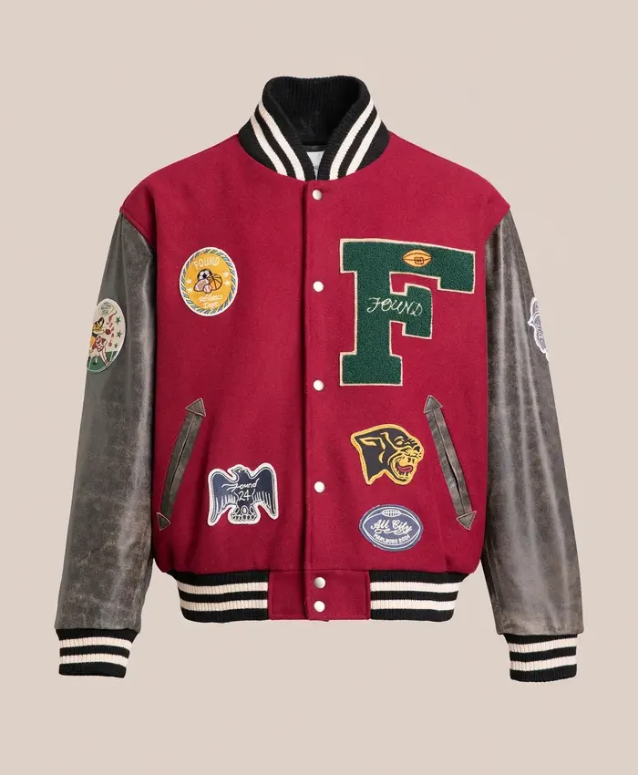 Found Crimson Letterman Varsity Jacket