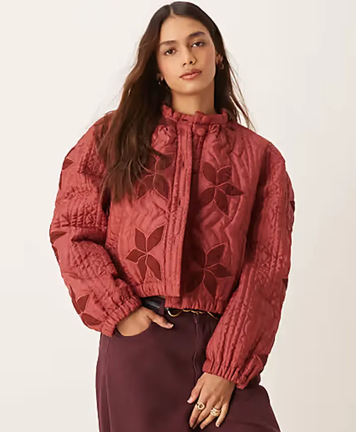 Free People Quinn Quilted Patchwork Jacket