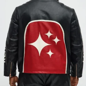 Free Your Mind Faux Leather Racing Jacket For Sale
