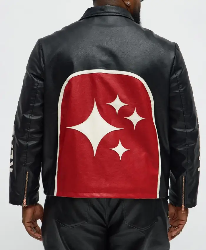 Free Your Mind Faux Leather Racing Jacket For Sale