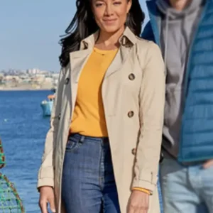 Get A Pinch of Portugal Heather Hemmens Beige Coat