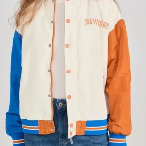 Get Anne Hathaway NY Knicks Varsity Jacket