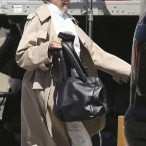 Get Annette Bening Lucky S01 Beige Trench Coat