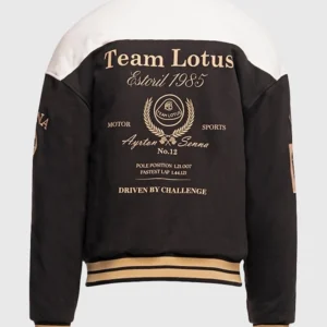 Get Ayrton Senna x Lotus F1 2026 Oversized Varsity Jacket