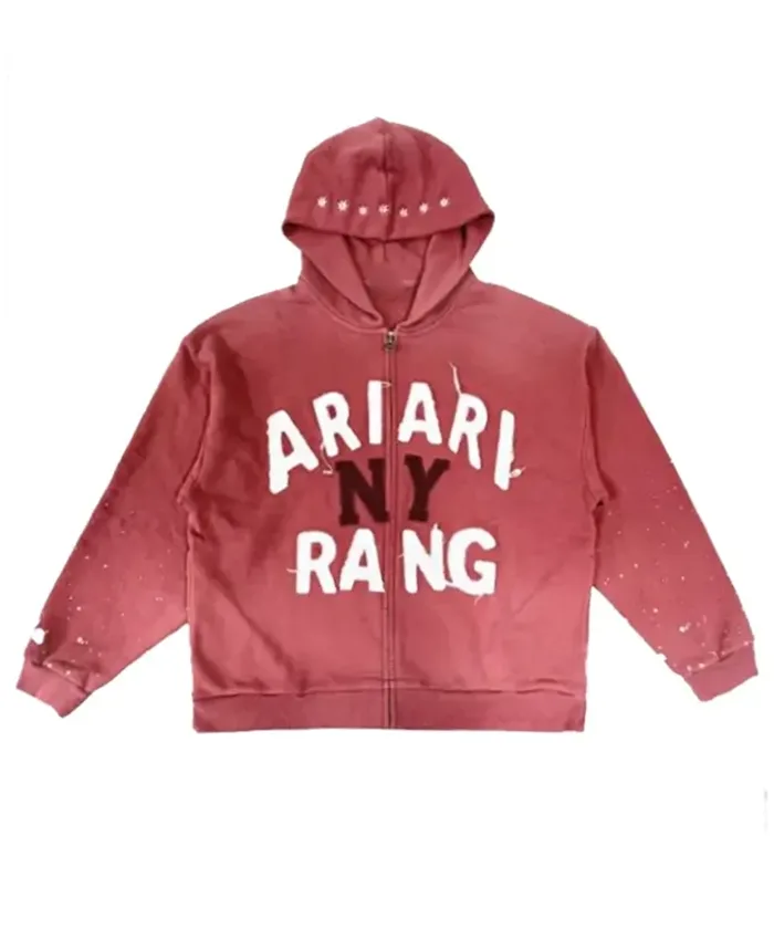 Get BTS ARIRANG New York Red Hooded Jacket