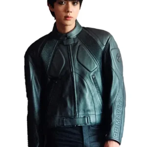 Get BTS Jin Gucci Primavera Green Leather Jacket