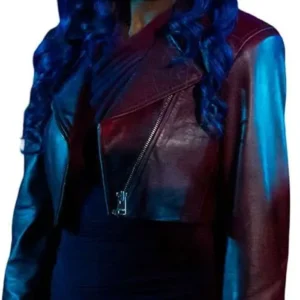 Get Beauty in Black S02 Rain Cropped Leather Jacket
