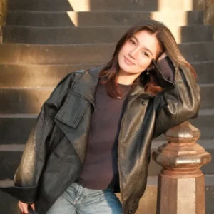 Get Belle Mariano Sydney Trip 2026 Black Leather Jacket