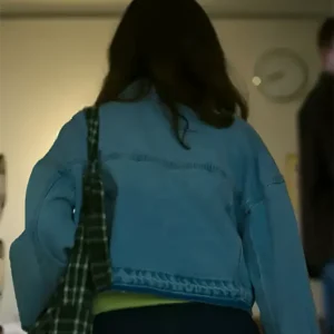 Get Boulevard Eve Ryan Cropped Blue Denim Jacket