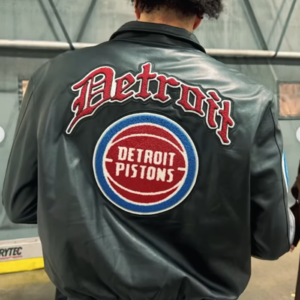 Get Cade Cunningham Detroit Pistons Black Leather Jacket
