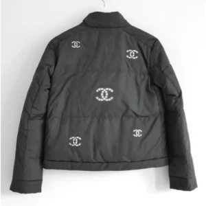 Get Chanel CC Asymmetrical Puffer Jacket