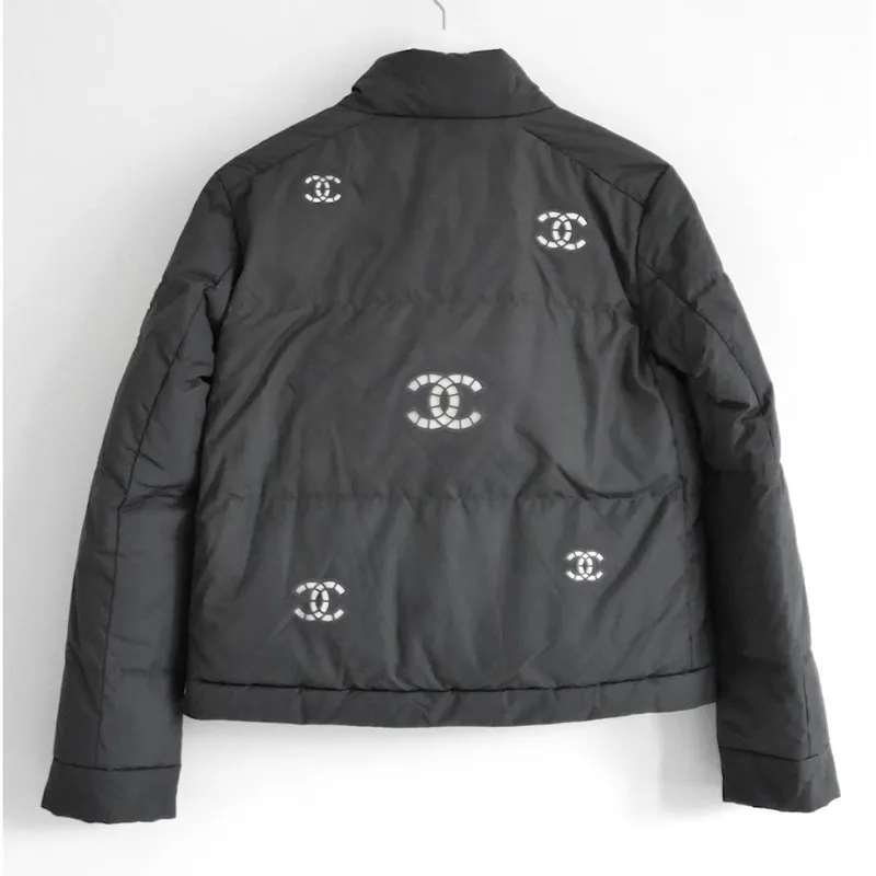 Get Chanel CC Asymmetrical Puffer Jacket