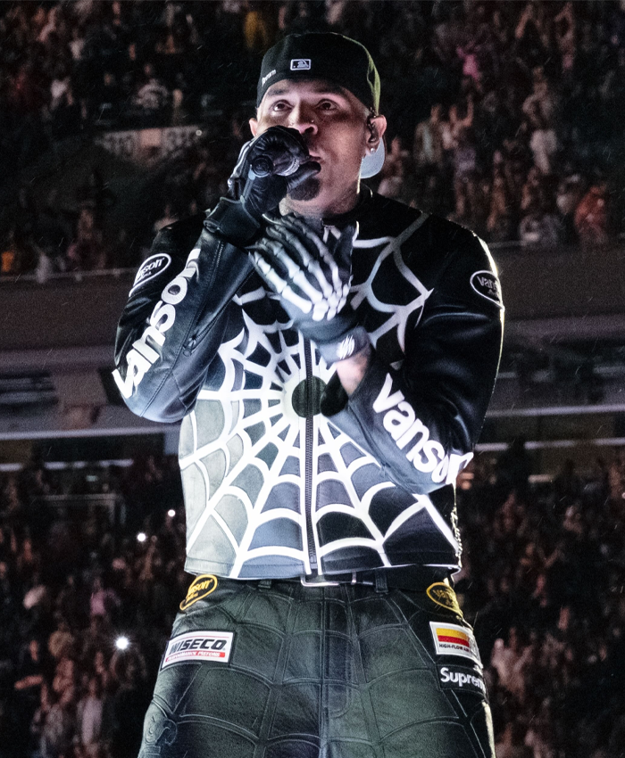 Get Chris Brown Spider Man Black Jacket