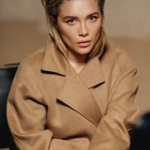 Get Florence Pugh Fragrance Launch Long Coat