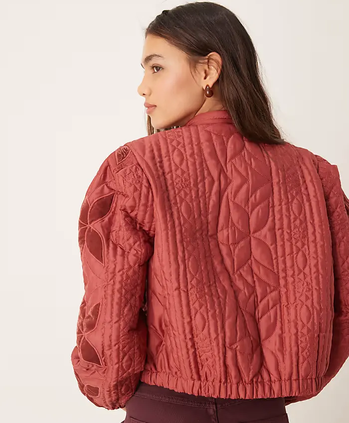 Get Free People Quinn Quilted Patchwork Jacket