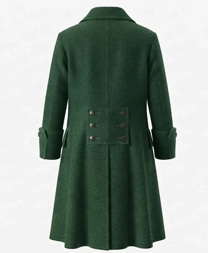 Get Halloween Pirate Wool Long Trench Coat