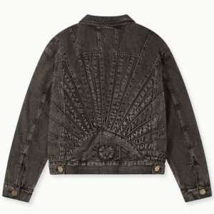 Get House Of Rrrors Washed Black Denim Trucker Jacket