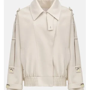 Get House of Stassi S01 Stassi Schroeder Beige Trench Jacket