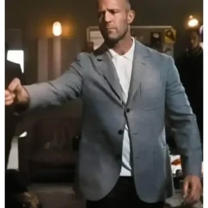 Get Jason Statham Wrath Of Man Grey Blazer
