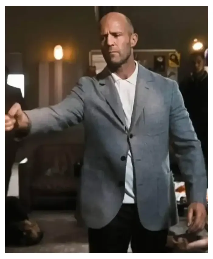 Get Jason Statham Wrath Of Man Grey Blazer