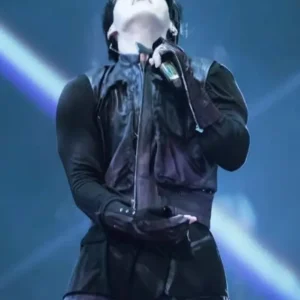 Get Jungkook BTS World Tour ARIRANG Baltimore Black Leather Vest