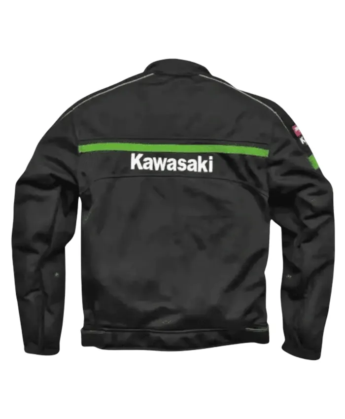 Get Kawasaki Mesh Black Motorcycle Jacket