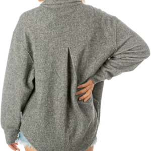 Get Las Vegas Raiders Gameday Couture Gray Shacket