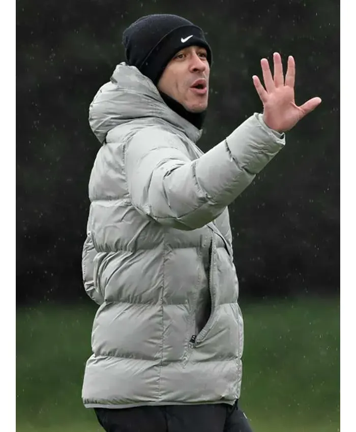 Get Liam Rosenior Grey Puffer Jacket