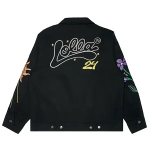Get Lollapalooza Run To The Sun Black Workwear Jacket