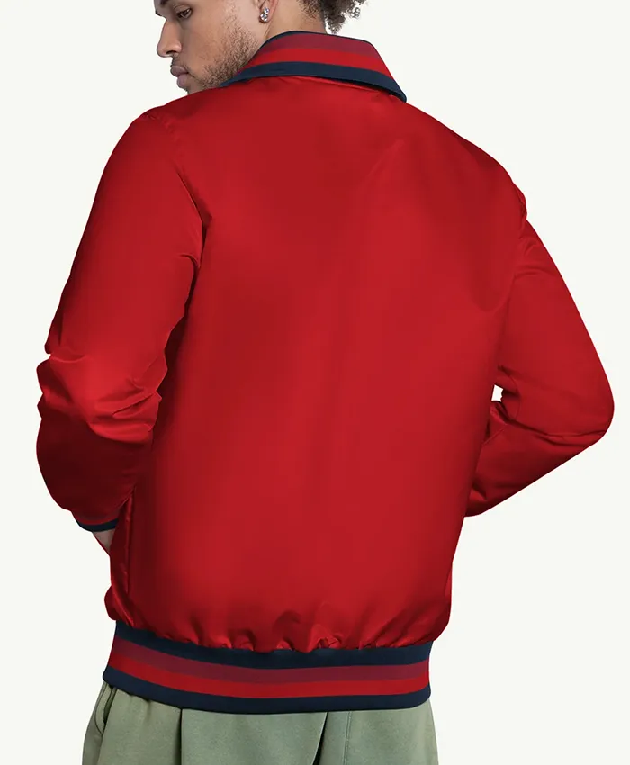 Get Los Angeles Angels Captain Red Varsity Jacket