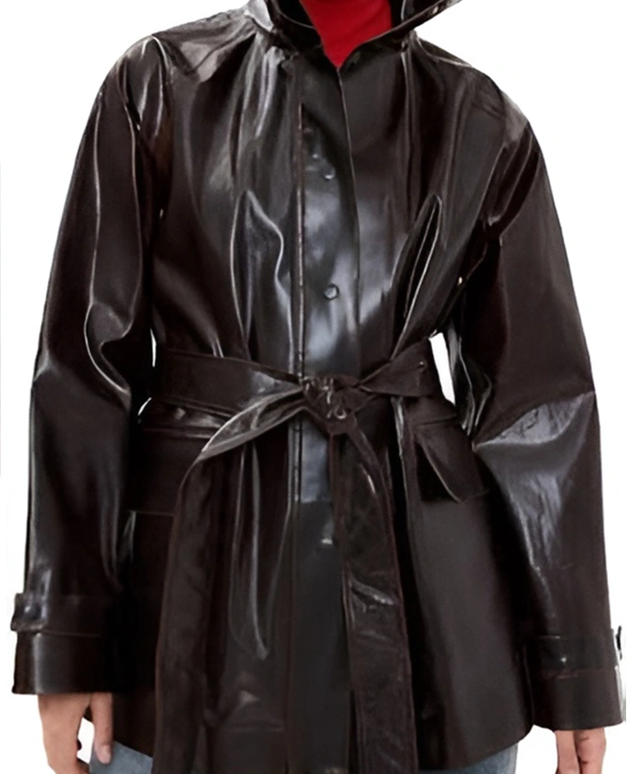 Get Lucky S01 Annette Bening Brown Leather Coat