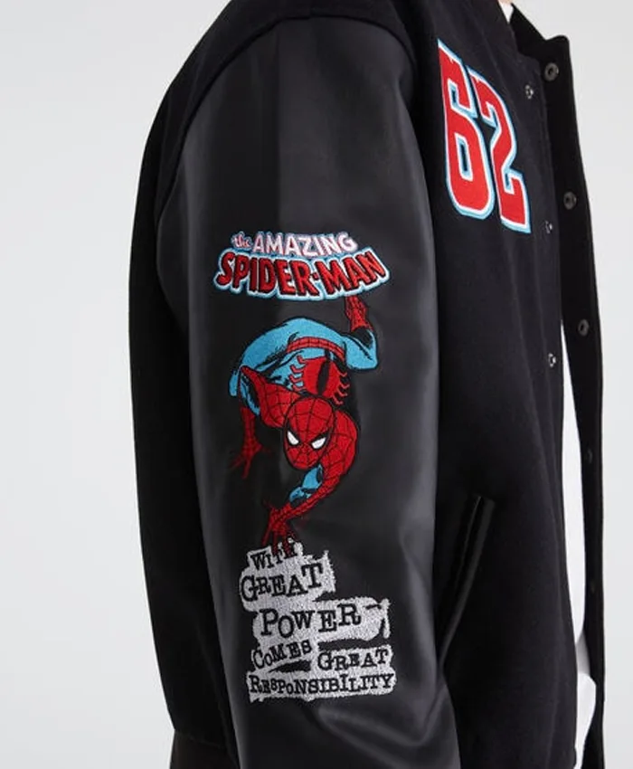 Get Marvel Aero Spider-Man Varsity Bomber Jacket